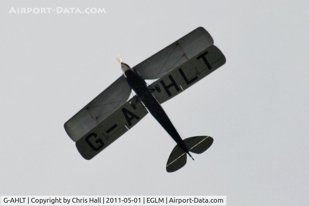 G-AHLT, 1939 De Havilland DH-82A Tiger Moth II C/N 82247, White Waltham resident joining the overhead