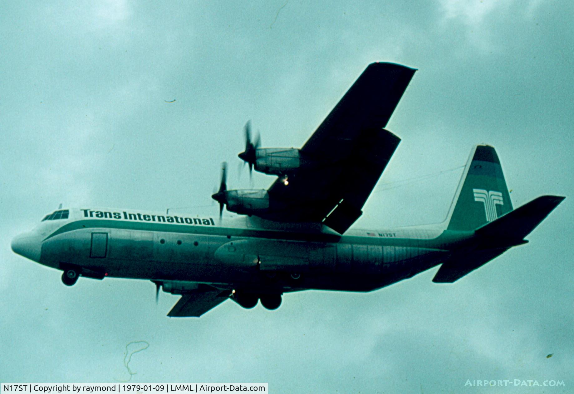 N17ST, 1969 Lockheed 382E-44K-20 C/N 4333, L-382 Hercules N17ST Trans International Airlines