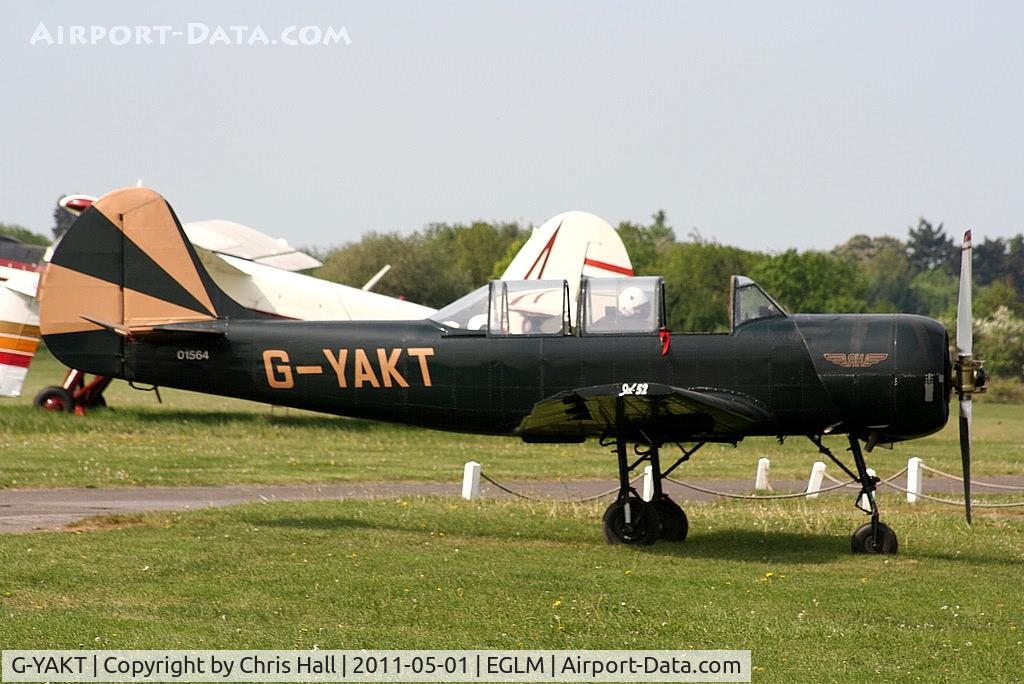 G-YAKT, 1989 Bacau Yak-52 C/N 8910302, one of the many Yak-52's based at White Waltham