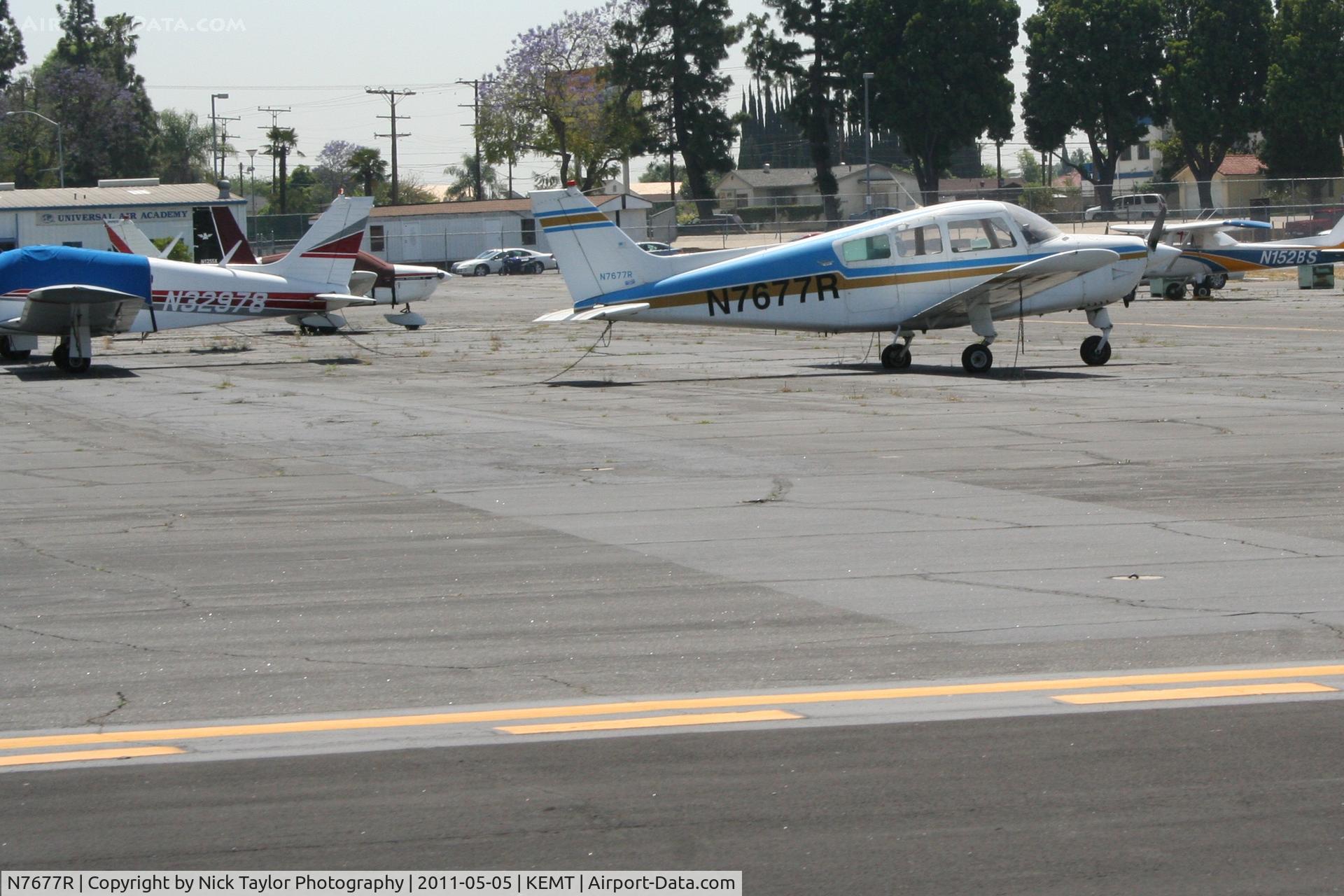 N7677R, 1970 Beech C23 Sundowner 180 Sundowner 180 C/N M-1288, Parked at El Monte Airport