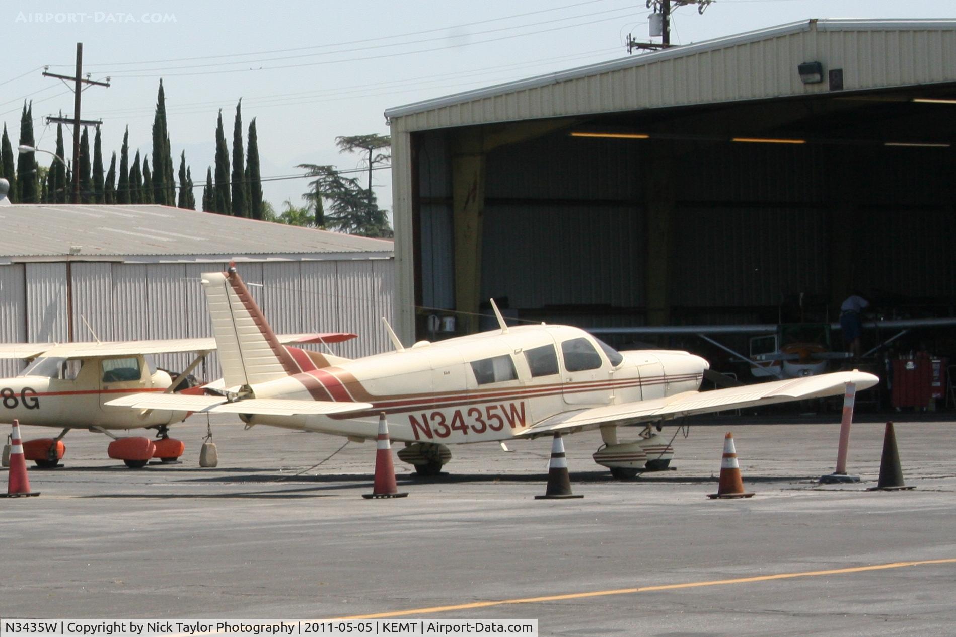 N3435W, 1966 Piper PA-32-260 Cherokee Six Cherokee Six C/N 32-300, Parked at El Monte