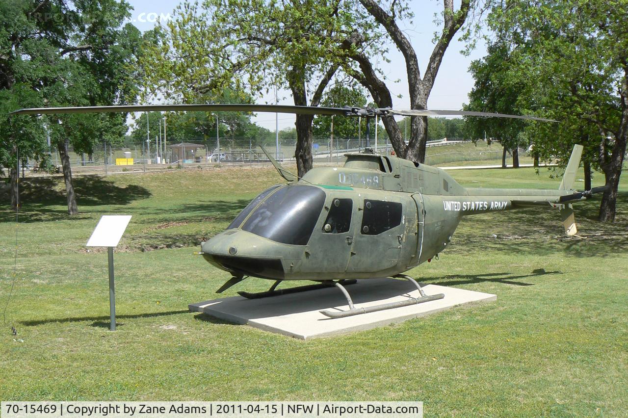 70-15469, 1970 Bell OH-58C Kiowa C/N 4120, Displayed at NAS Fort Worth
