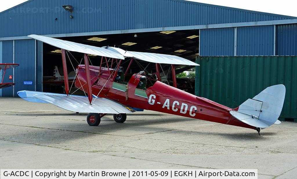 G-ACDC, 1933 De Havilland DH-82A Tiger Moth II C/N 3177, SHOT AT HEADCORN.