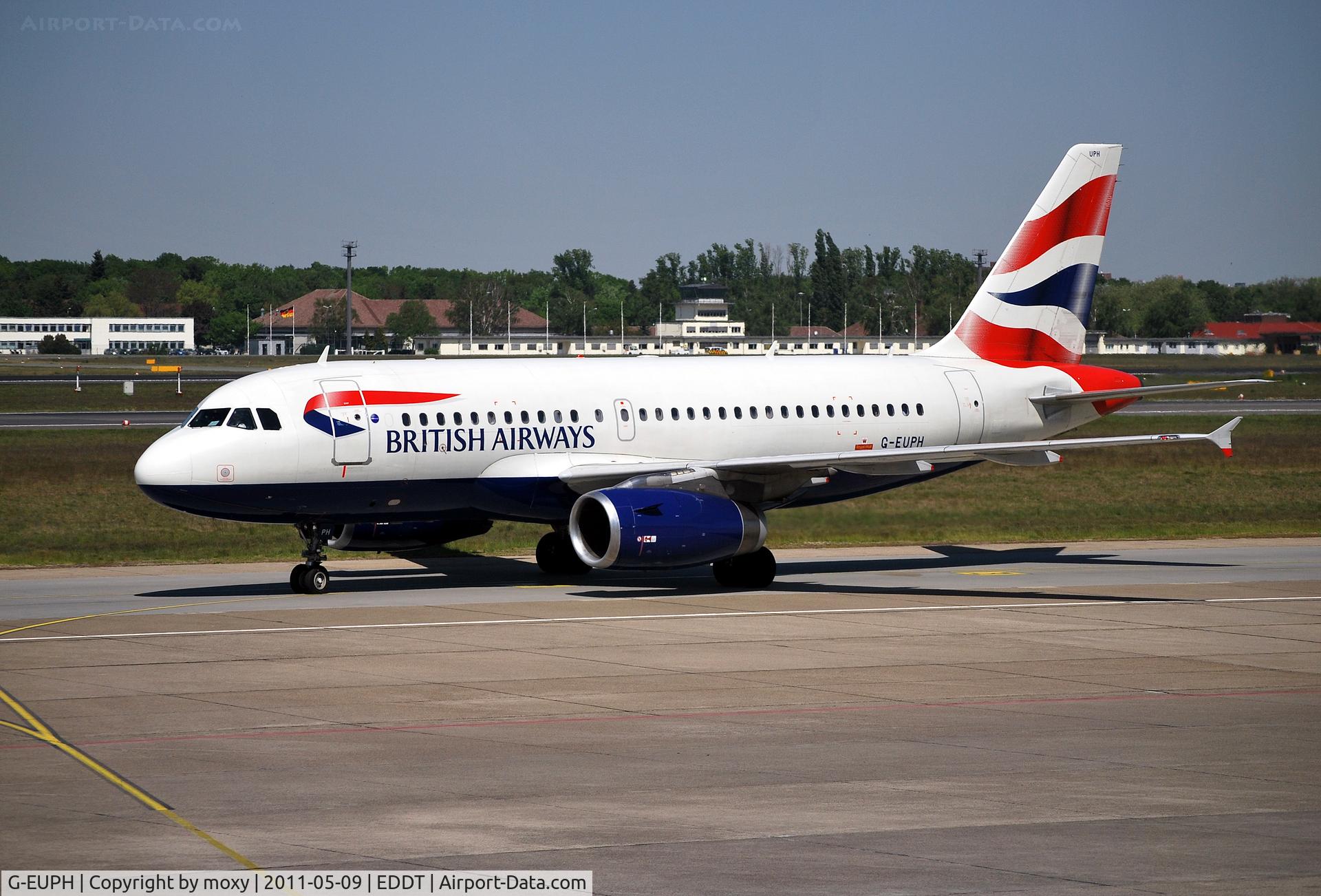 G-EUPH, 2000 Airbus A319-131 C/N 1225, Airbus A319-131 arriving Berlin Tegel