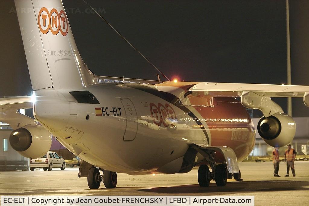 EC-ELT, 1988 British Aerospace BAe.146-200QT Quiet Trader C/N E2102, departure to Saragoza