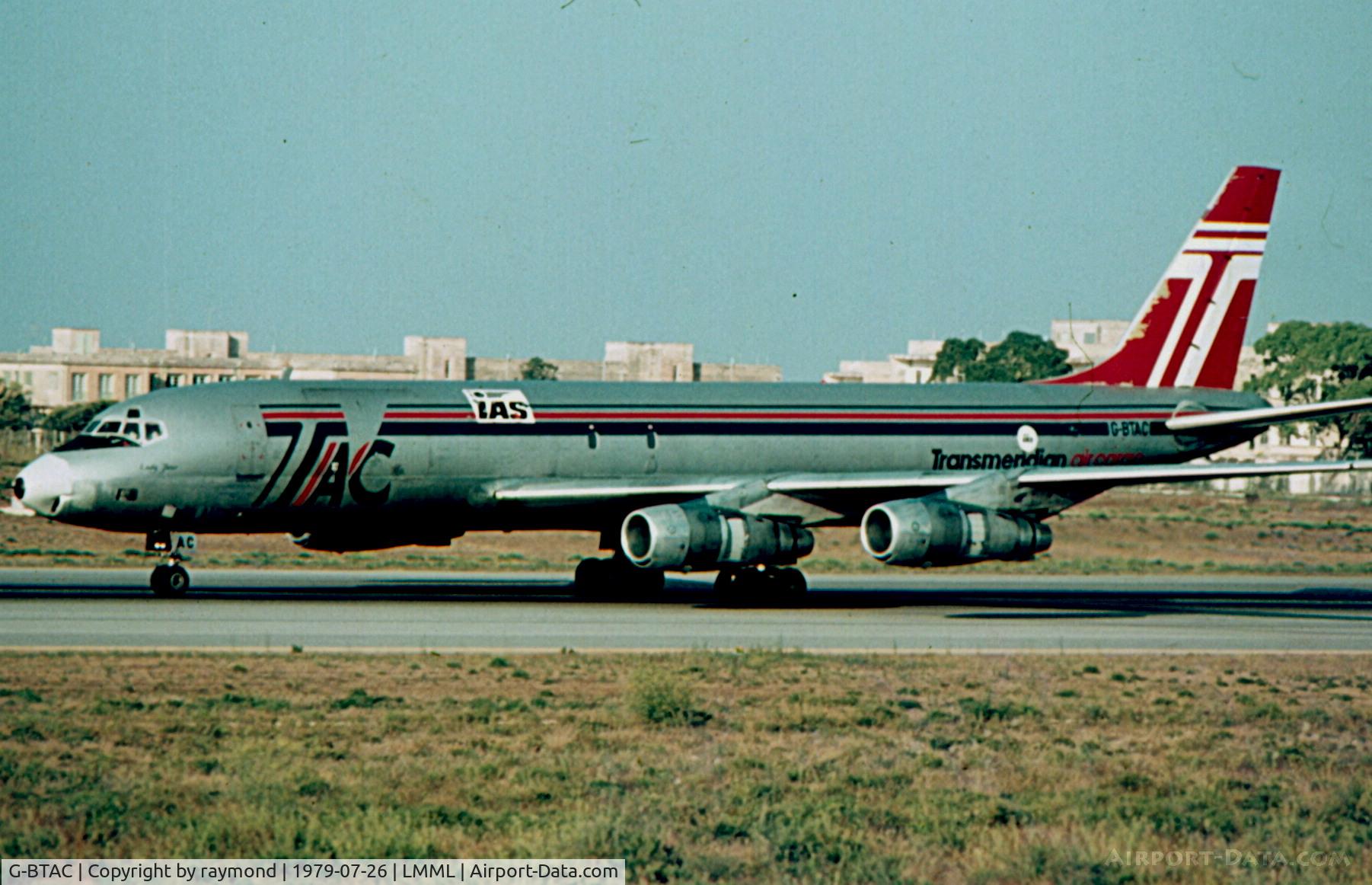 G-BTAC, 1965 Douglas DC-8F-54 C/N 45768, DC8 G-BTAC Transmeridian Air Cargo
