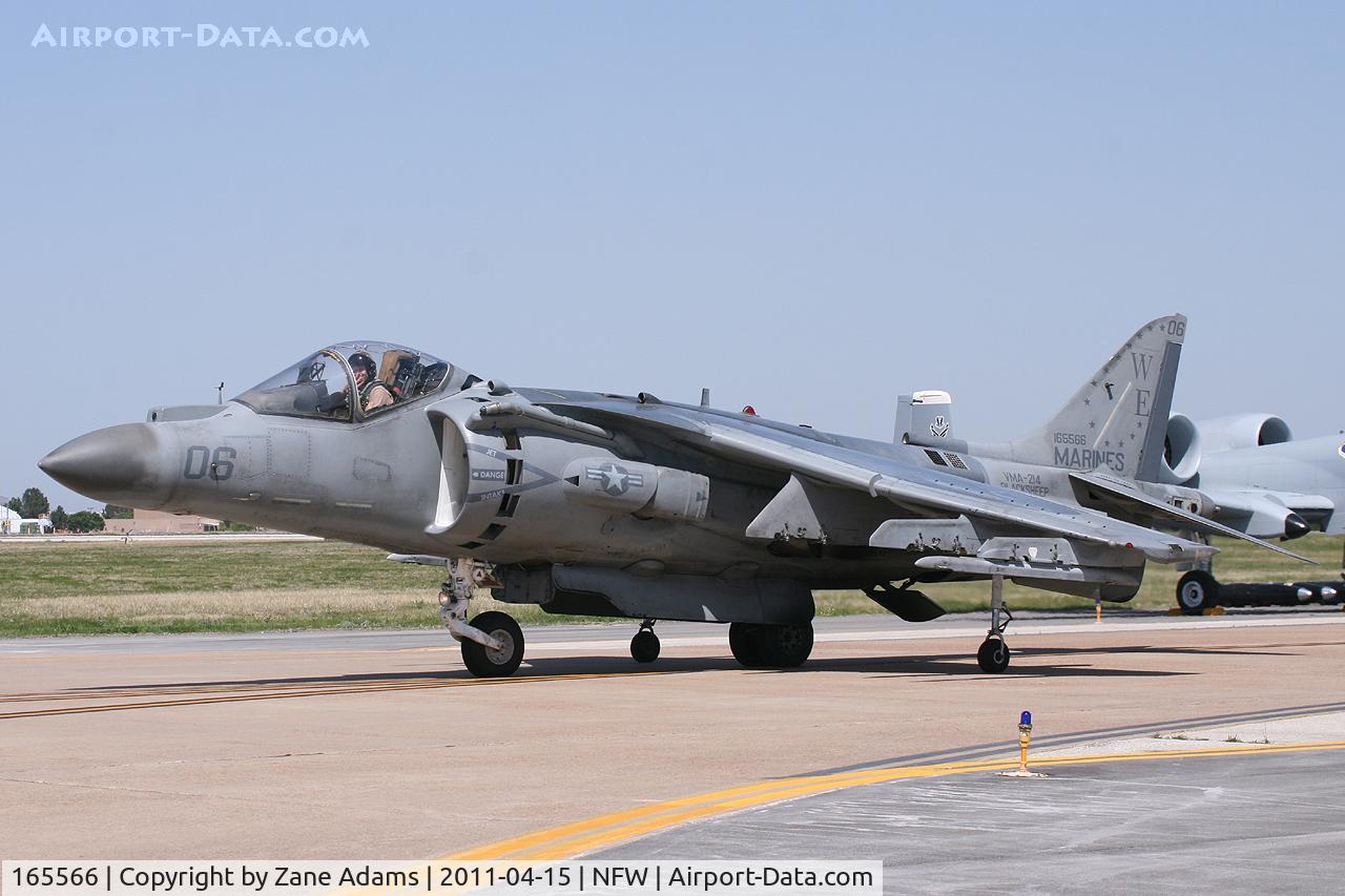 165566, Boeing AV-8B+(R)-27-MC Harrier II Plus C/N B303, At the 2011 Air Power Expo Airshow - NAS Fort Worth.