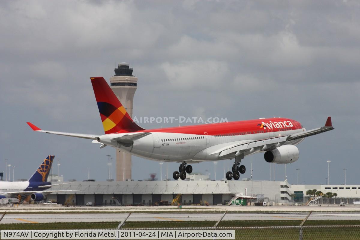 N974AV, 2011 Airbus A330-243 C/N 1208, Avianca A330