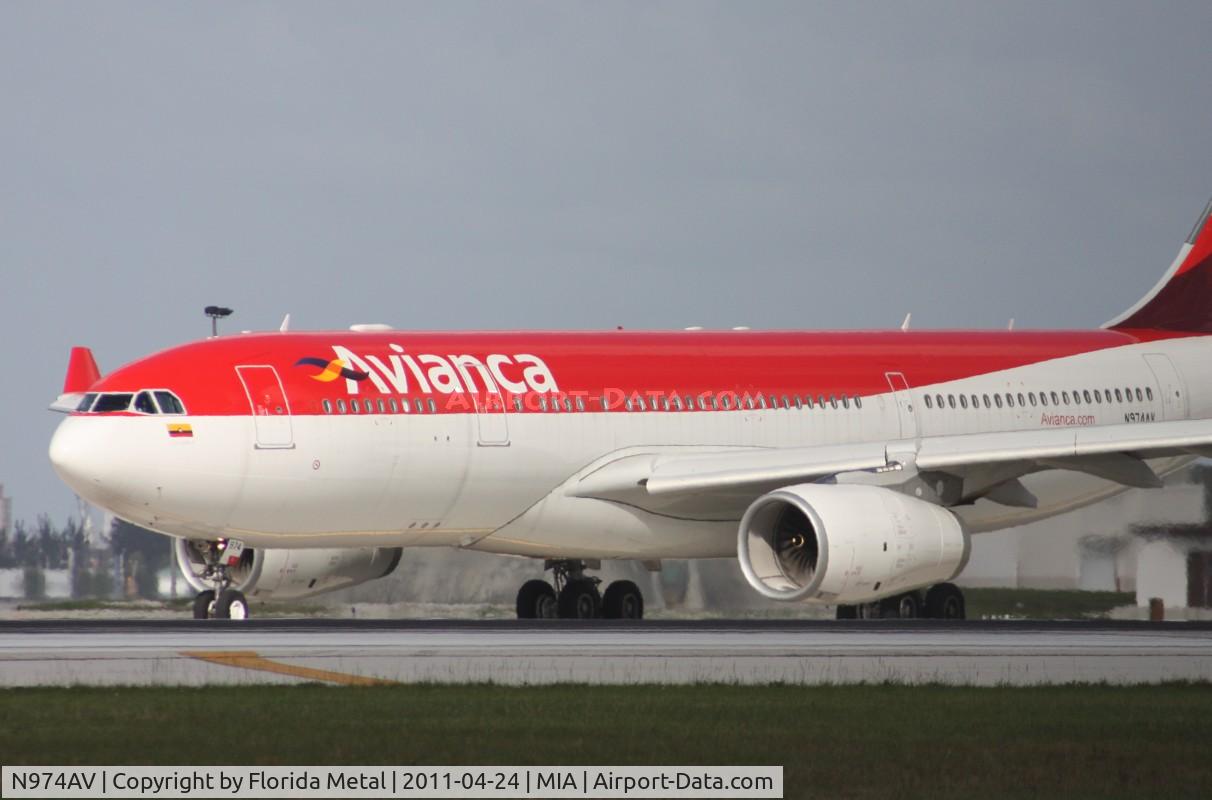 N974AV, 2011 Airbus A330-243 C/N 1208, Avianca A330