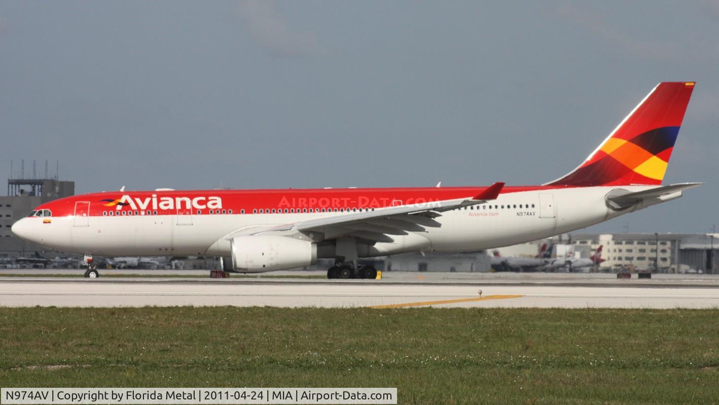 N974AV, 2011 Airbus A330-243 C/N 1208, Avianca A330
