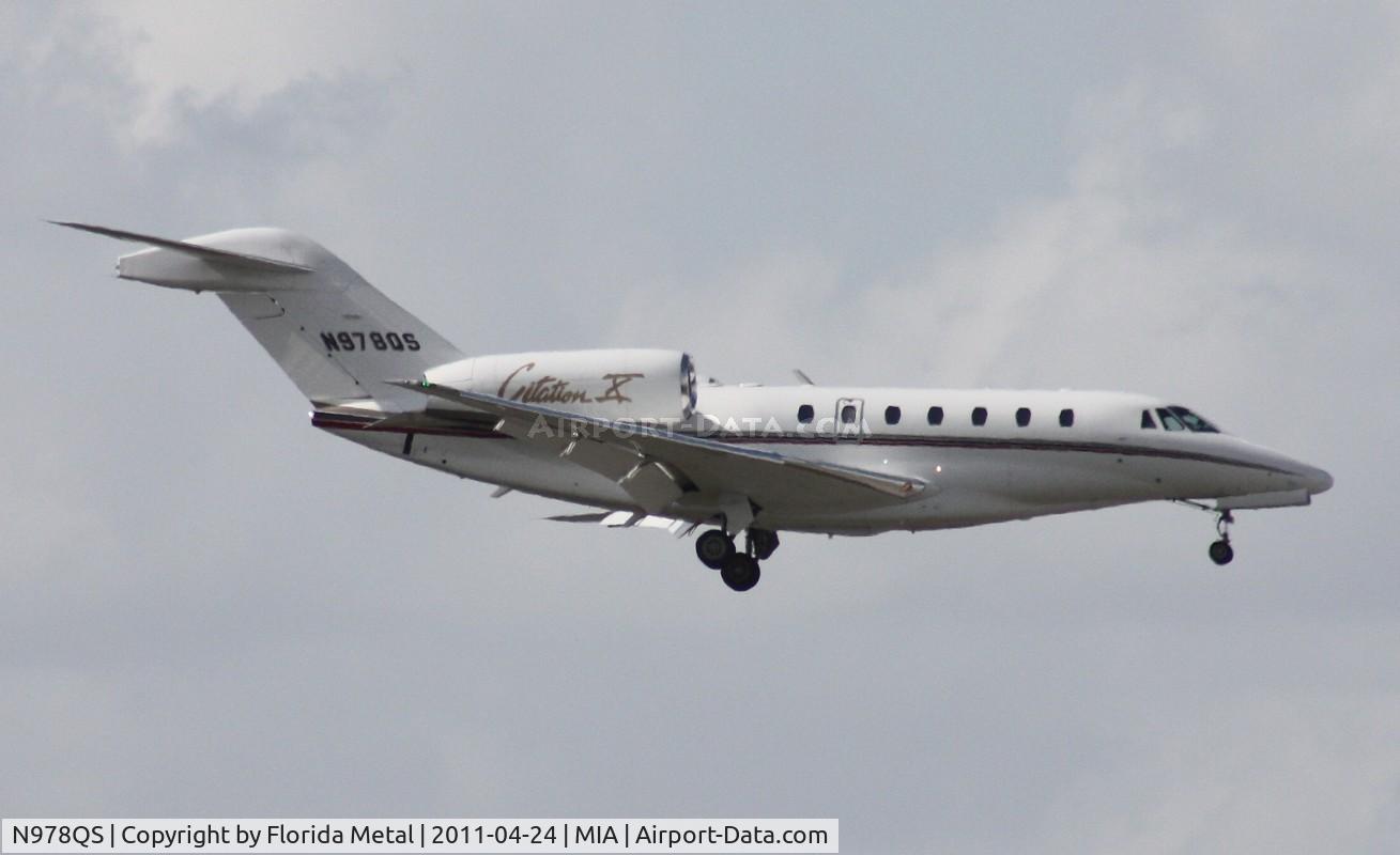 N978QS, 2002 Cessna 750 Citation X Citation X C/N 750-0187, Net Jets C750