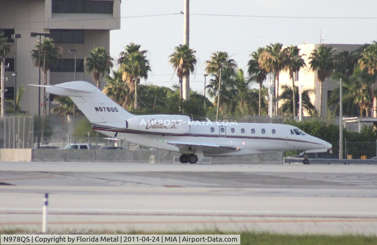 N978QS, 2002 Cessna 750 Citation X Citation X C/N 750-0187, Net Jets C750