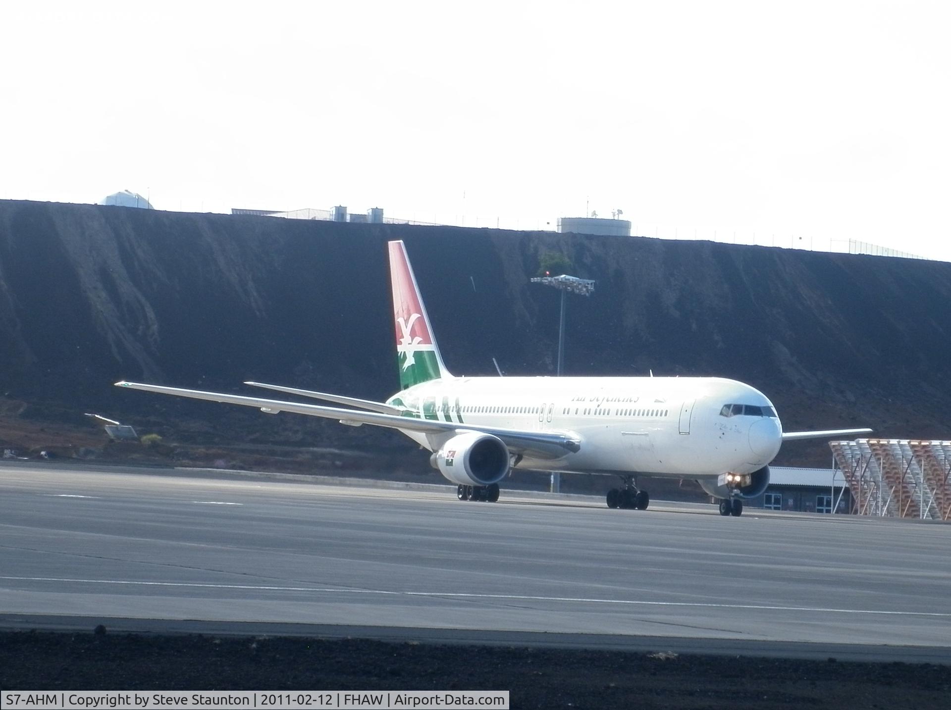 S7-AHM, 1996 Boeing 767-37D/ER C/N 26328, Seen at Ascension Island, February 2011