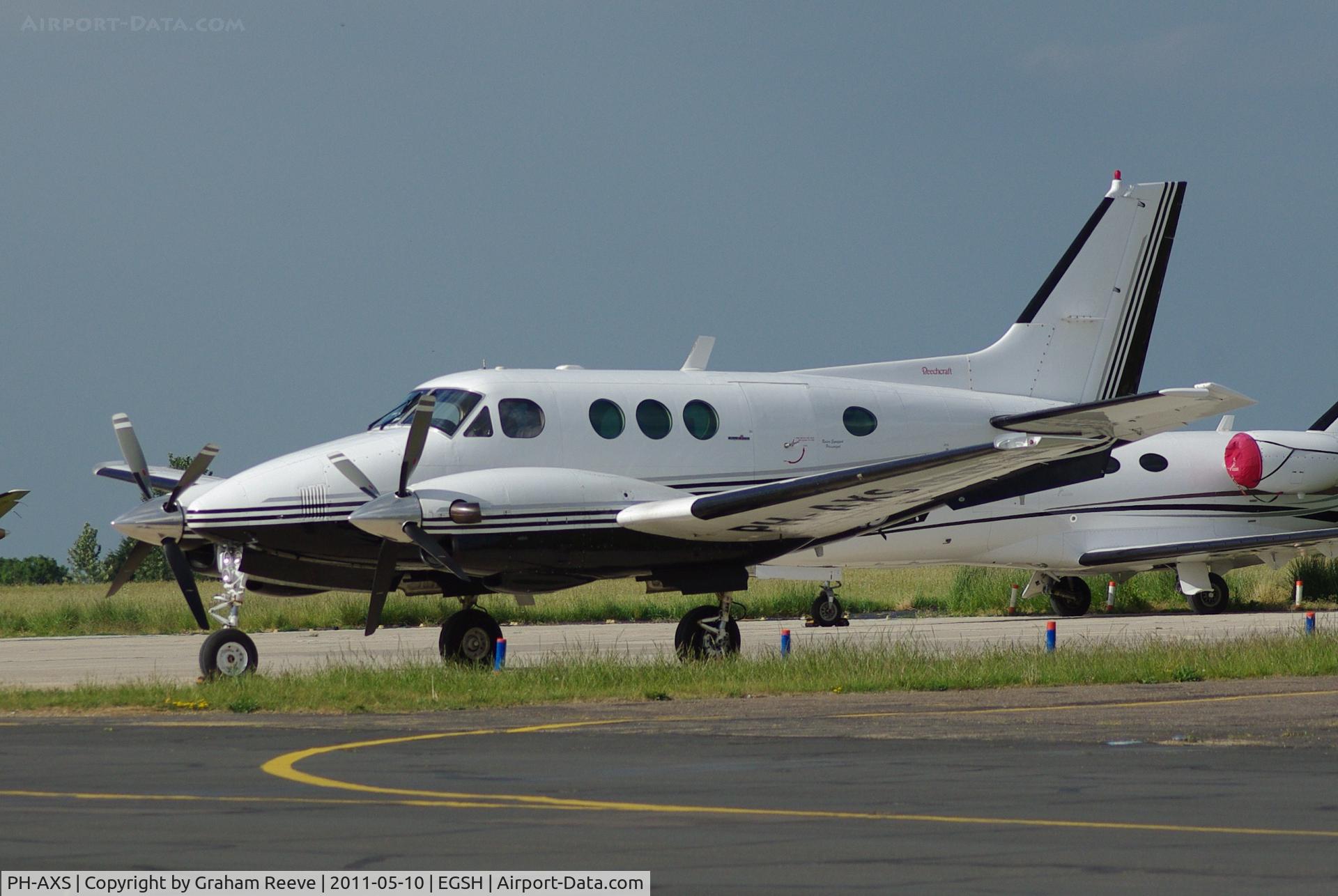 PH-AXS, 1978 Beech E90 King Air C/N LW-297, Parked at Norwich.