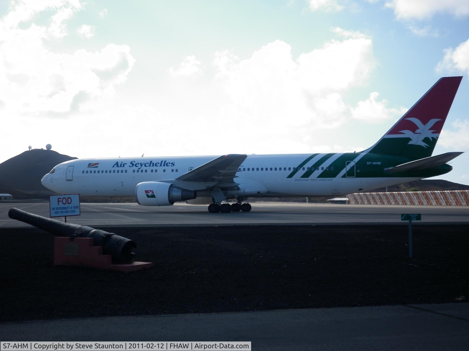 S7-AHM, 1996 Boeing 767-37D/ER C/N 26328, Seen at Ascension Island, February 2011