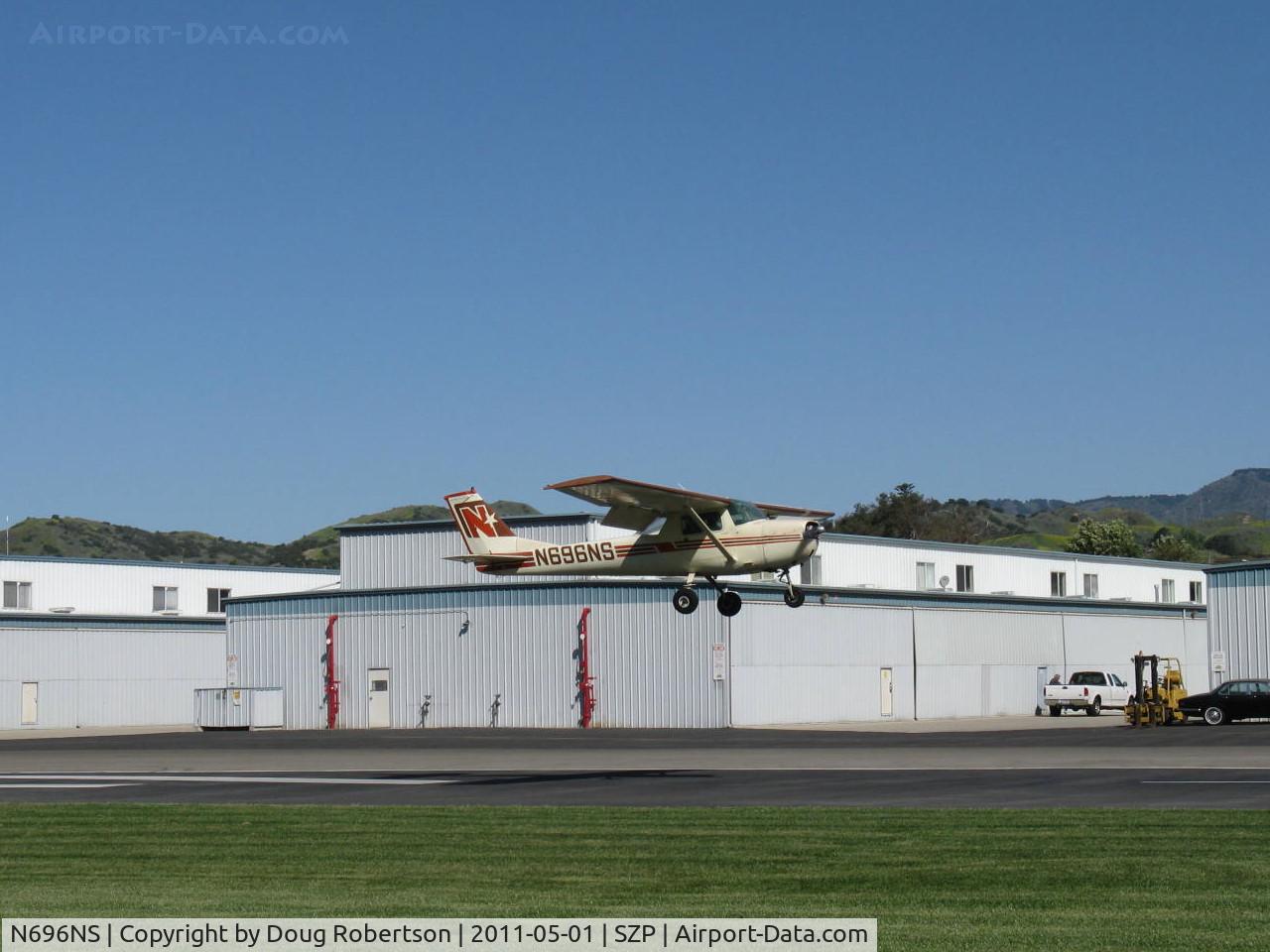 N696NS, 1968 Cessna 150H C/N 15068871, 1968 Cessna 150H 'North Star', Continental O-200 100 Hp, landing Rwy 04