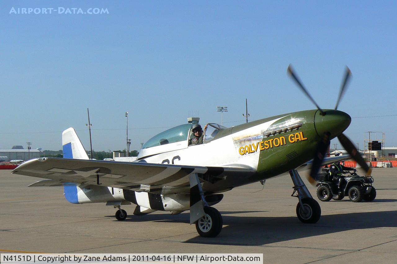 N4151D, 1944 North American P-51D Mustang C/N 44-73458A, At the 2011 Air Power Expo Airshow - NAS Fort Worth.