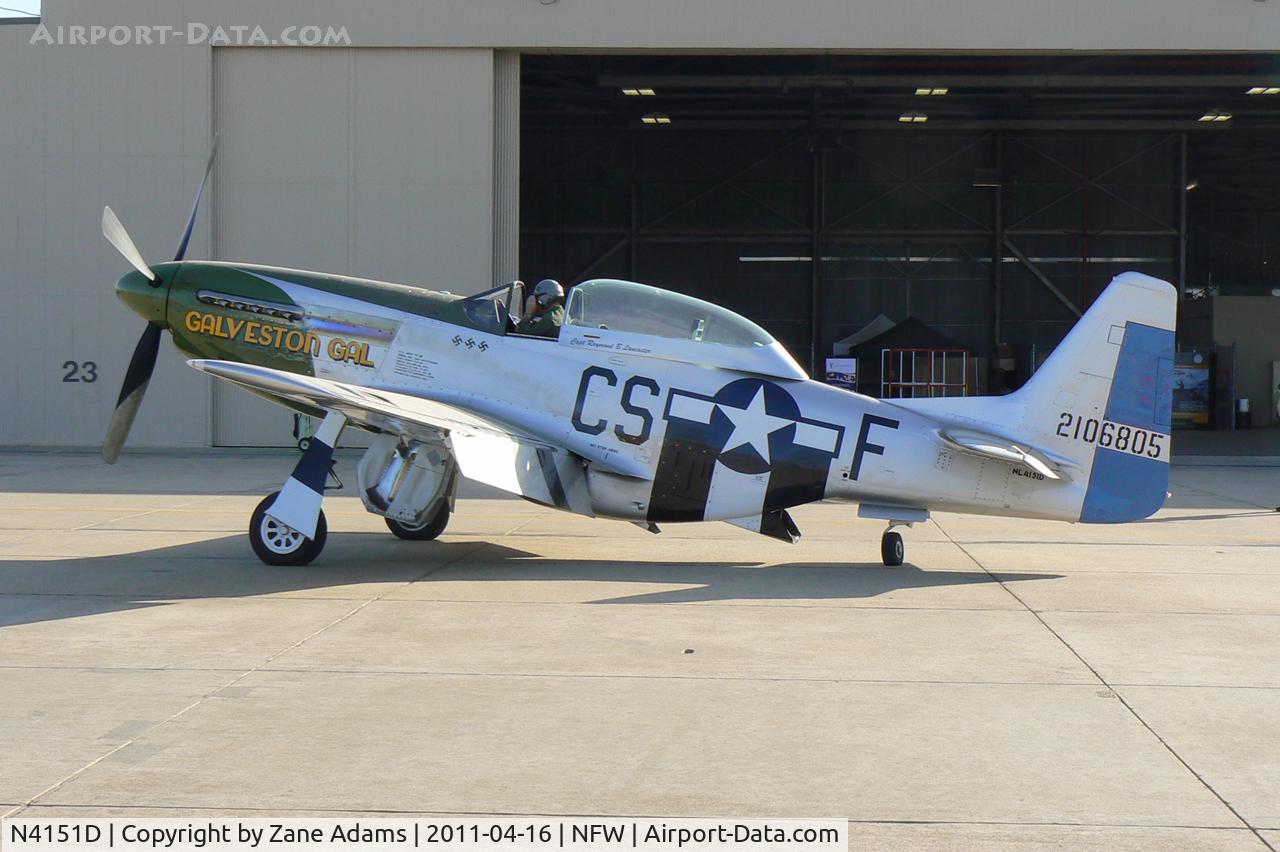N4151D, 1944 North American P-51D Mustang C/N 44-73458A, At the 2011 Air Power Expo Airshow - NAS Fort Worth.