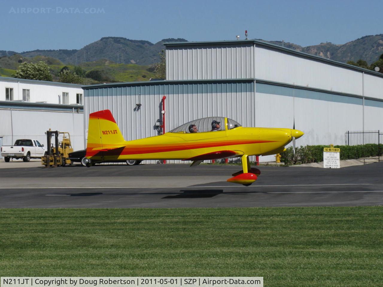 N211JT, 2006 Vans RV-8 C/N 81002, 2006 Taylor VAN's RV-8, Lycoming O-320-A2B 150 Hp, landing Rwy 04
