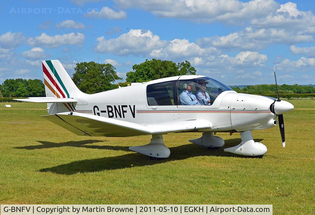 G-BNFV, 1987 Robin DR-400-120 Dauphin C/N 1767, SHOT AT HEADCORN