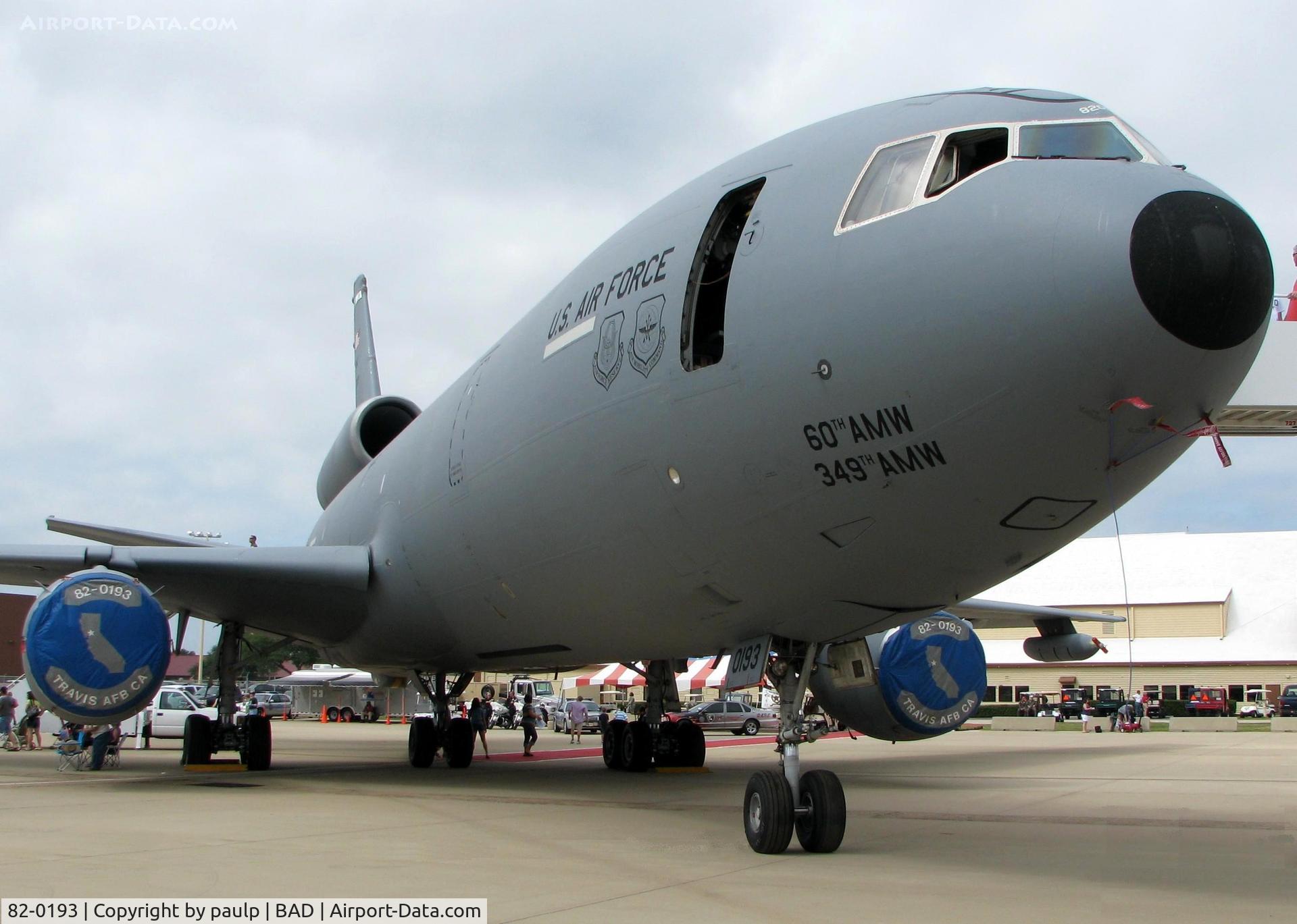 82-0193, 1982 McDonnell Douglas KC-10A Extender C/N 48215, Barksdale Air Force Base 2011