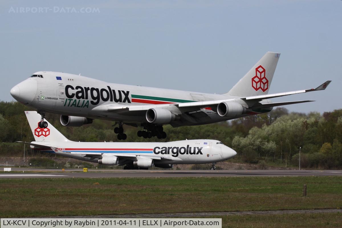 LX-KCV, 1997 Boeing 747-4R7F/SCD C/N 25868, Cargolux Italia meets Cargolux Luxembourg