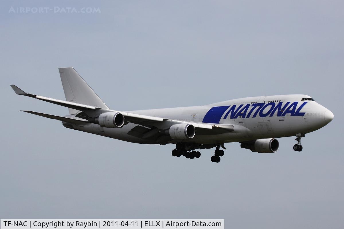 TF-NAC, Boeing 747-428 (M) C/N 25238, The newest cargo airline at LUX
