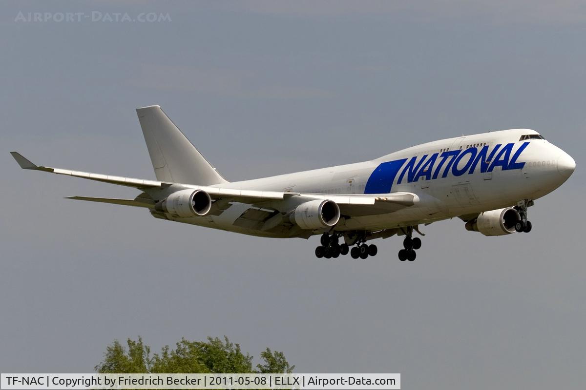 TF-NAC, 1991 Boeing 747-428M(BCF) C/N 25238, on final RW24