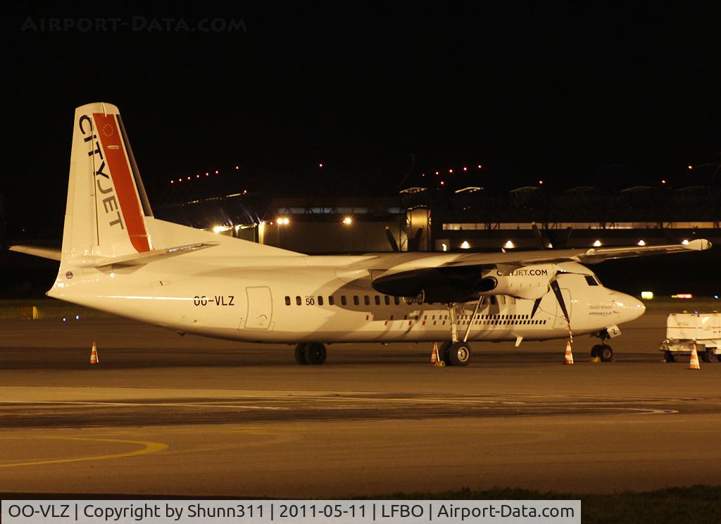 OO-VLZ, 1992 Fokker 50 C/N 20264, Parked at the General Aviation area...