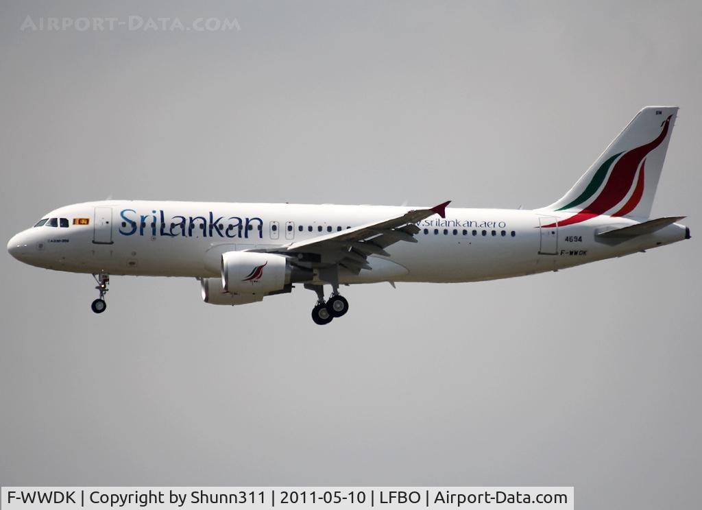 F-WWDK, 2008 Airbus A320-216 C/N 3729, C/n 4694 - To be 4R-ABM