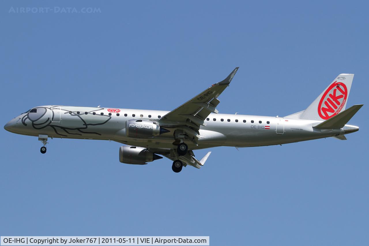 OE-IHG, 2011 Embraer 190LR (ERJ-190-100LR) C/N 19000435, NIKI