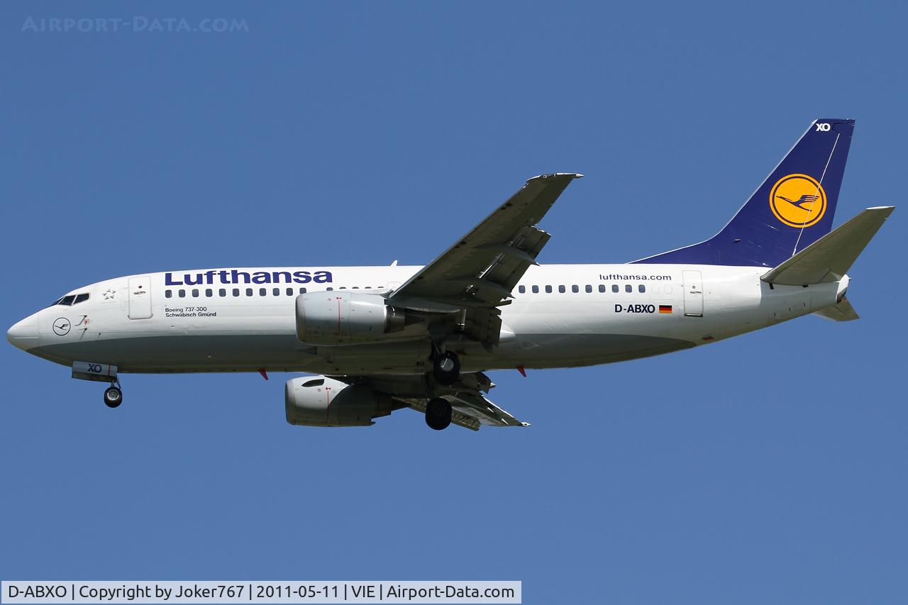 D-ABXO, 1987 Boeing 737-330 C/N 23873, Lufthansa