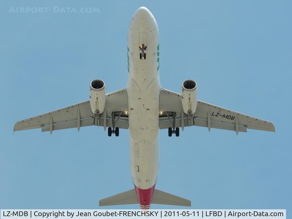 LZ-MDB, 2007 Airbus A320-214 C/N 3125, landing 23