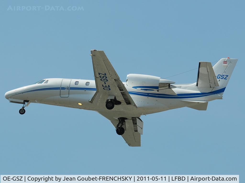 OE-GSZ, 2008 Cessna 560XLS Citation Excel C/N 560-5763, landing 23