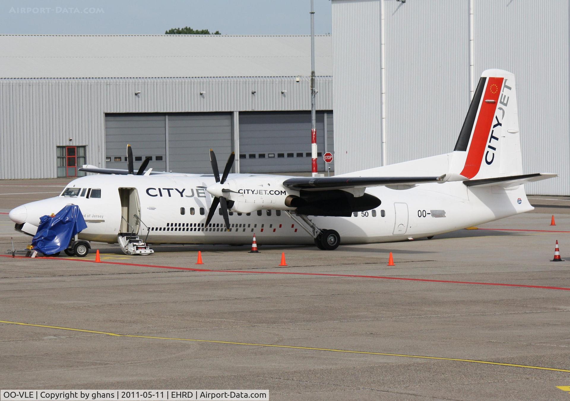 OO-VLE, 1988 Fokker 50 C/N 20132, Collapsed landinggear
