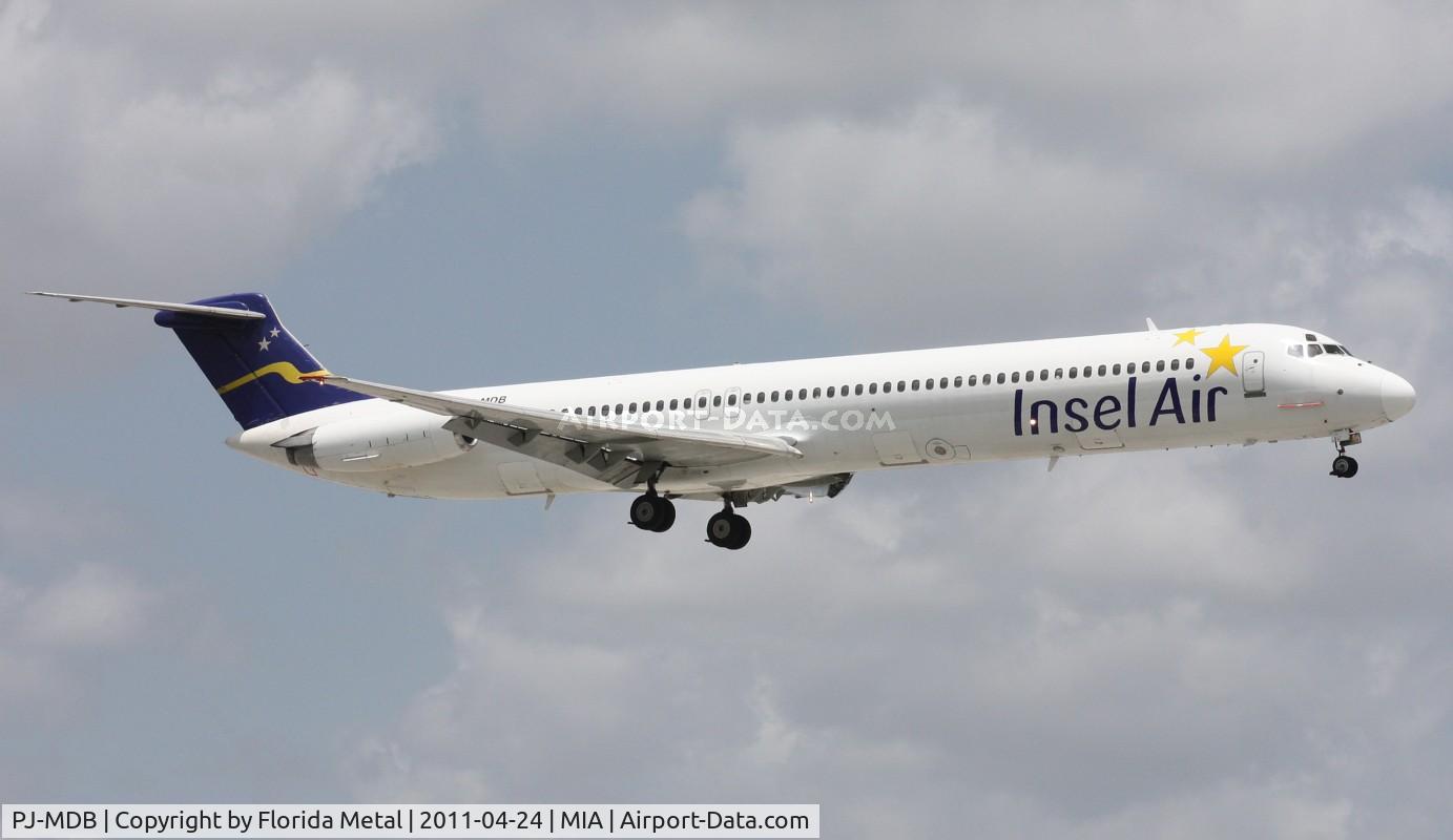 PJ-MDB, 1983 McDonnell Douglas MD-82 (DC-9-82) C/N 48021, Insel Air MD-82