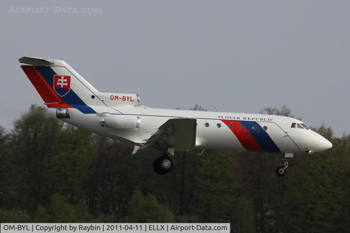 OM-BYL, 1972 Yakovlev Yak-40 C/N 9940560, One of the rare russian types at LUX