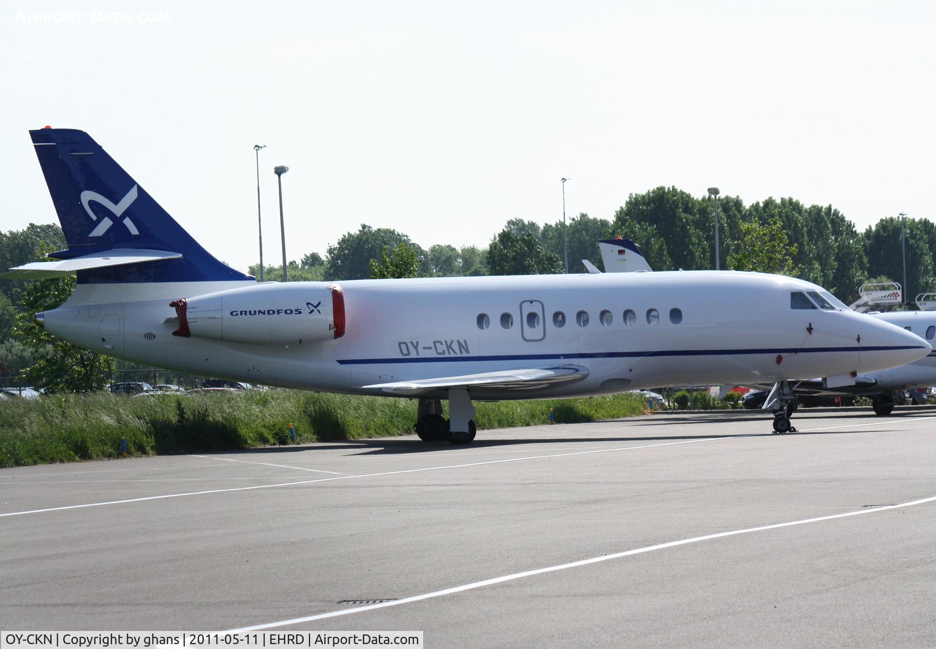 OY-CKN, 1998 Dassault Falcon 2000 C/N 76, Grundfos