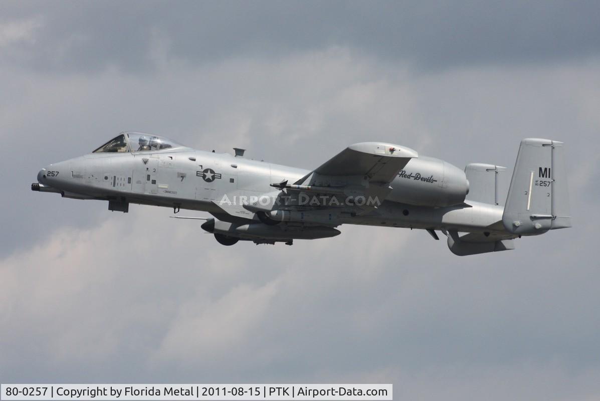 80-0257, 1980 Fairchild Republic A-10A Thunderbolt II C/N A10-0607, A-10A