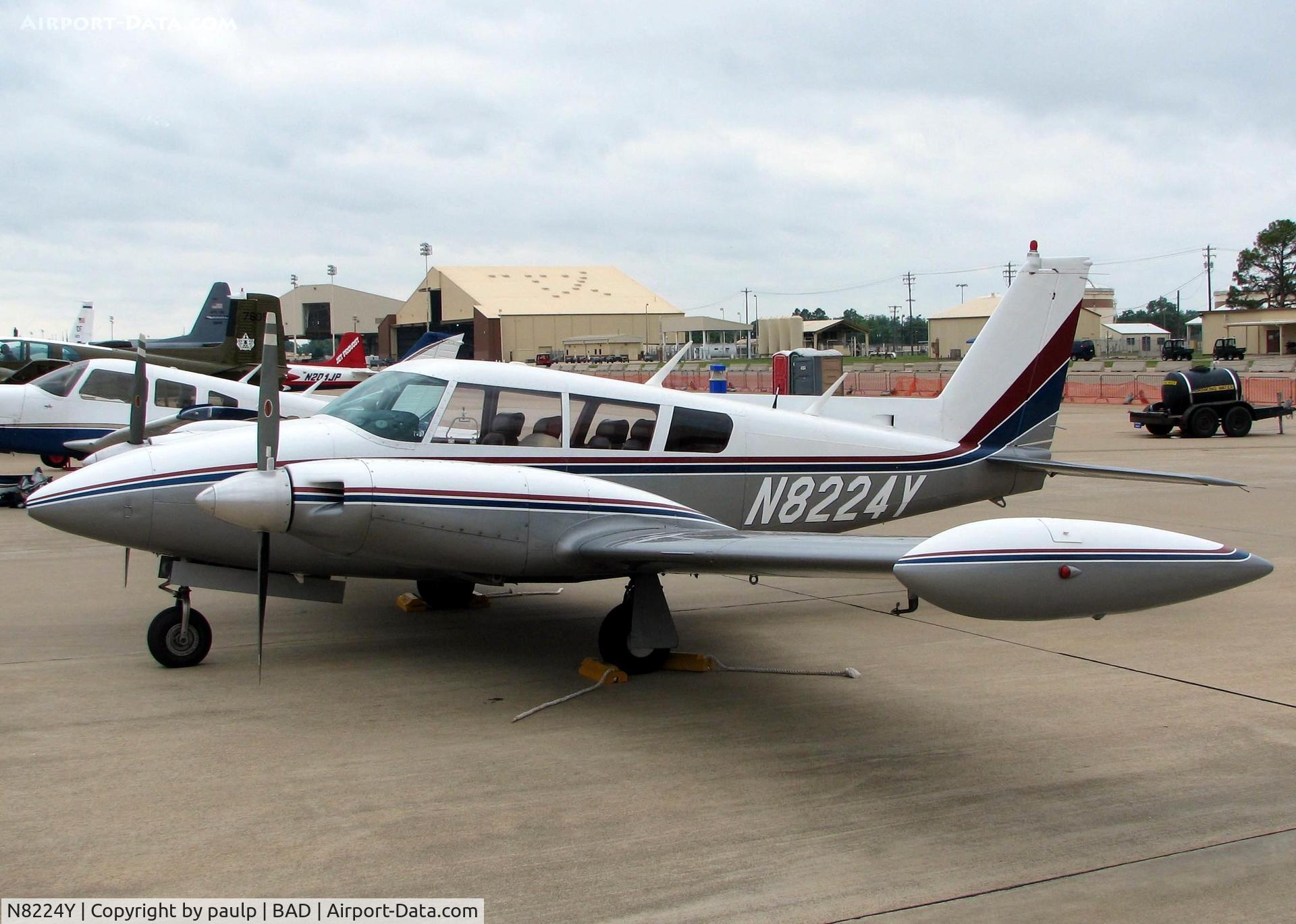 N8224Y, 1966 Piper PA-30 Twin Comanche C/N 30-1353, Barksdale Air Force Base 2011