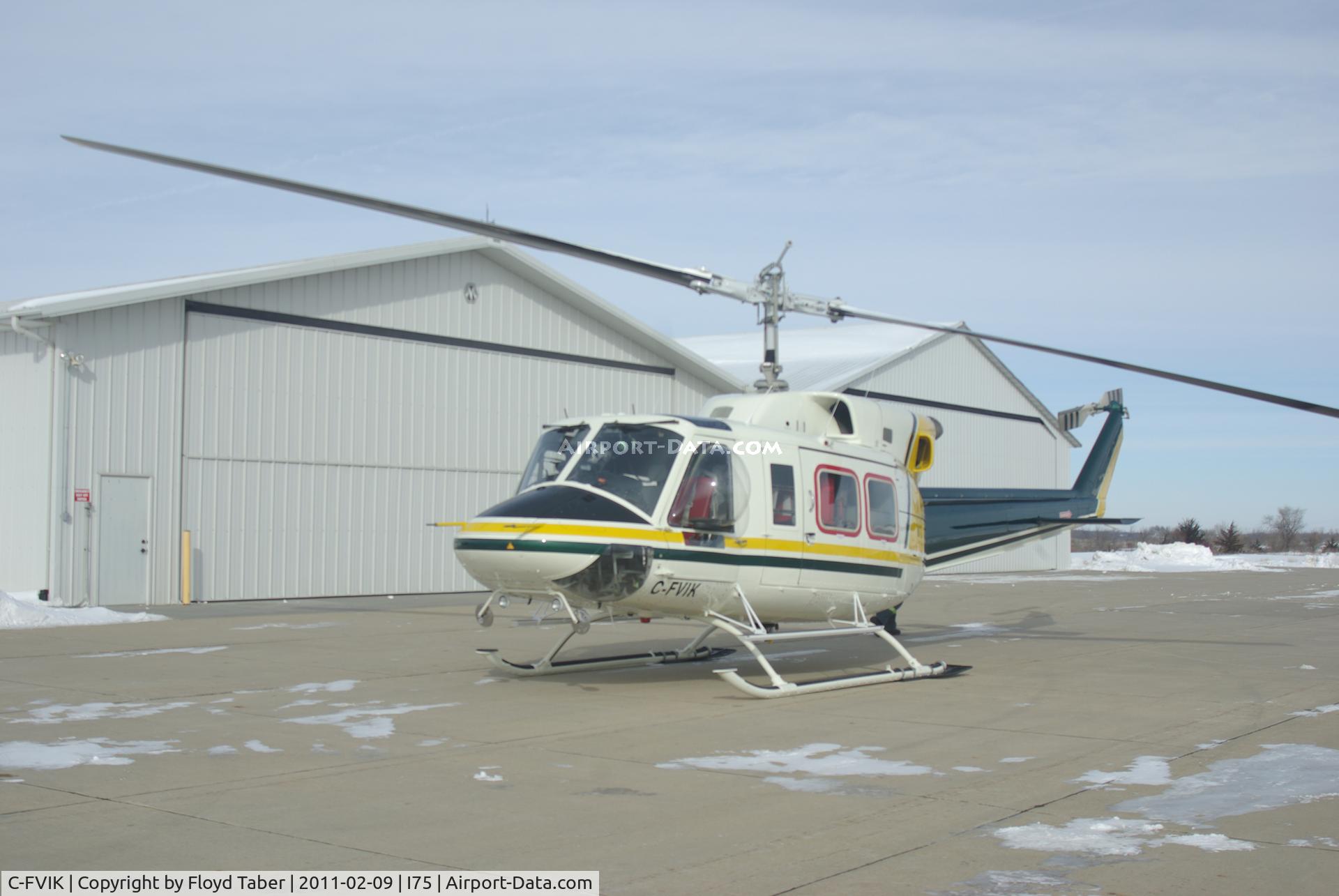 C-FVIK, 1980 Bell 212 C/N 30990, Traveling in pairs with N144WA for a fuel stop