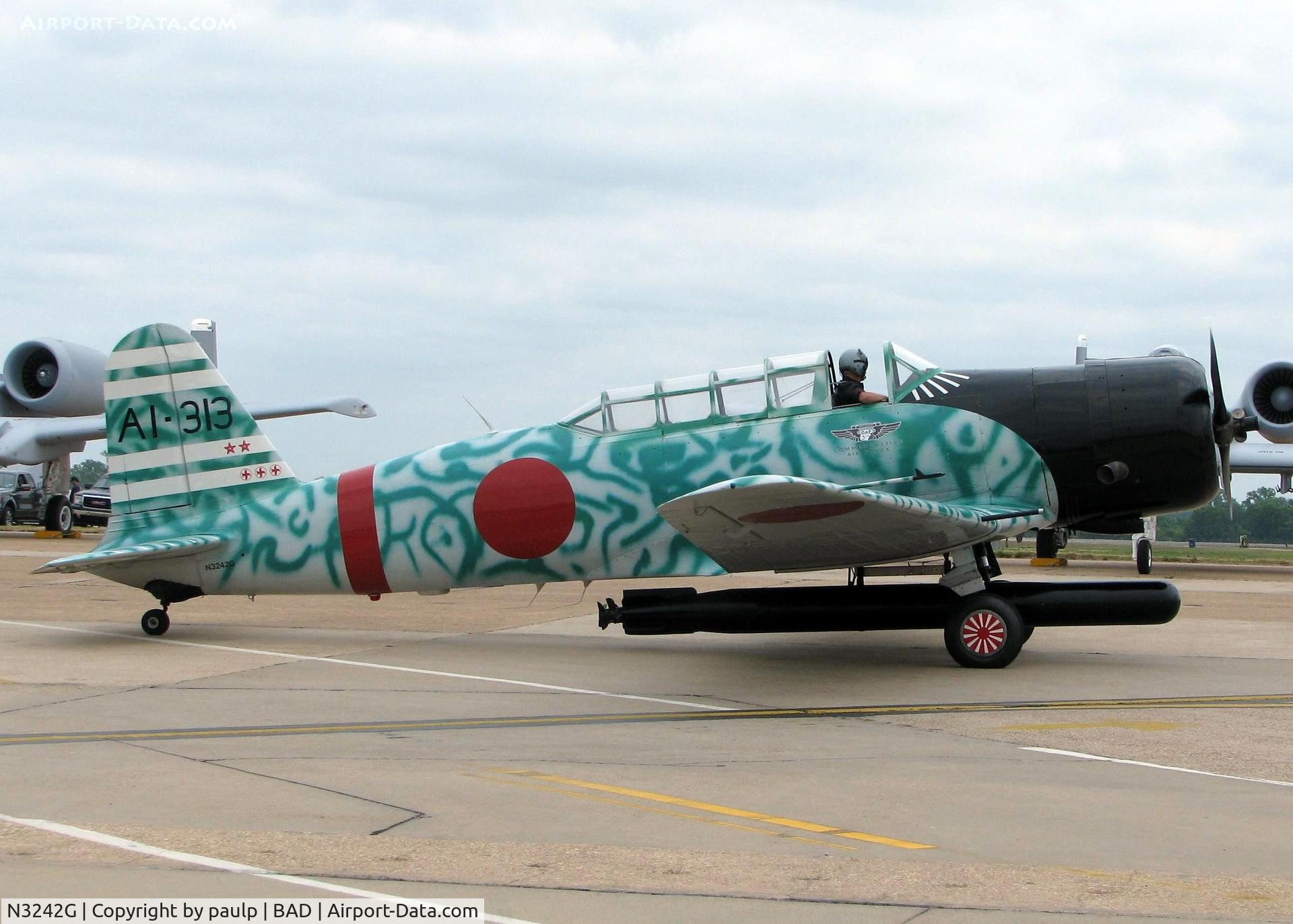N3242G, 1945 North American AT-6D Texan C/N 43766, Barksdale Air Force Base 2011