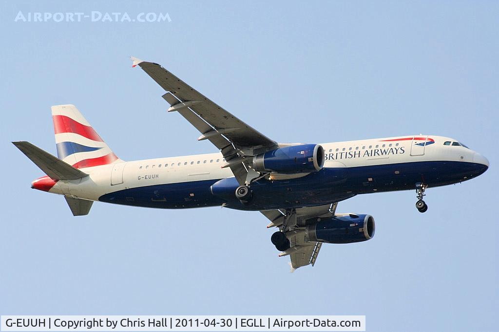 G-EUUH, 2002 Airbus A320-232 C/N 1665, British Airways
