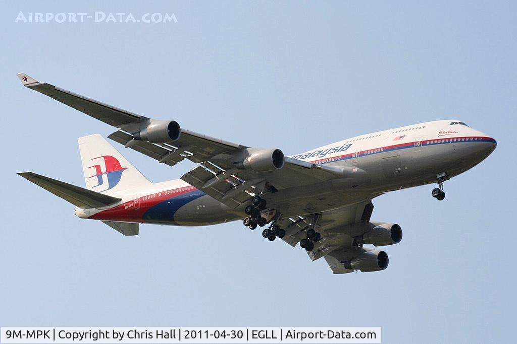9M-MPK, 1998 Boeing 747-4H6 C/N 28427, Malaysia Airlines
