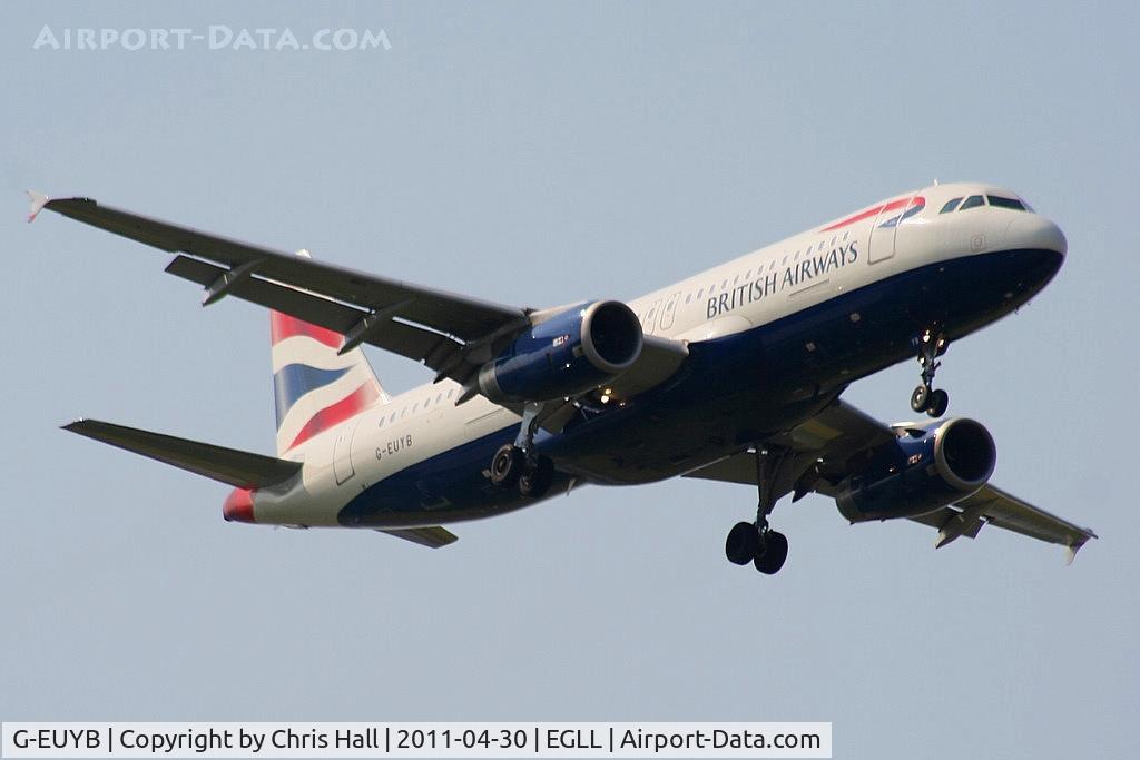 G-EUYB, 2008 Airbus A320-232 C/N 3703, British Airways