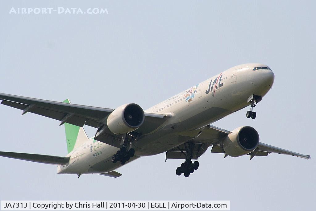 JA731J, 2003 Boeing 777-346/ER C/N 32431, Japan Airlines B777 in Sky Eco livery