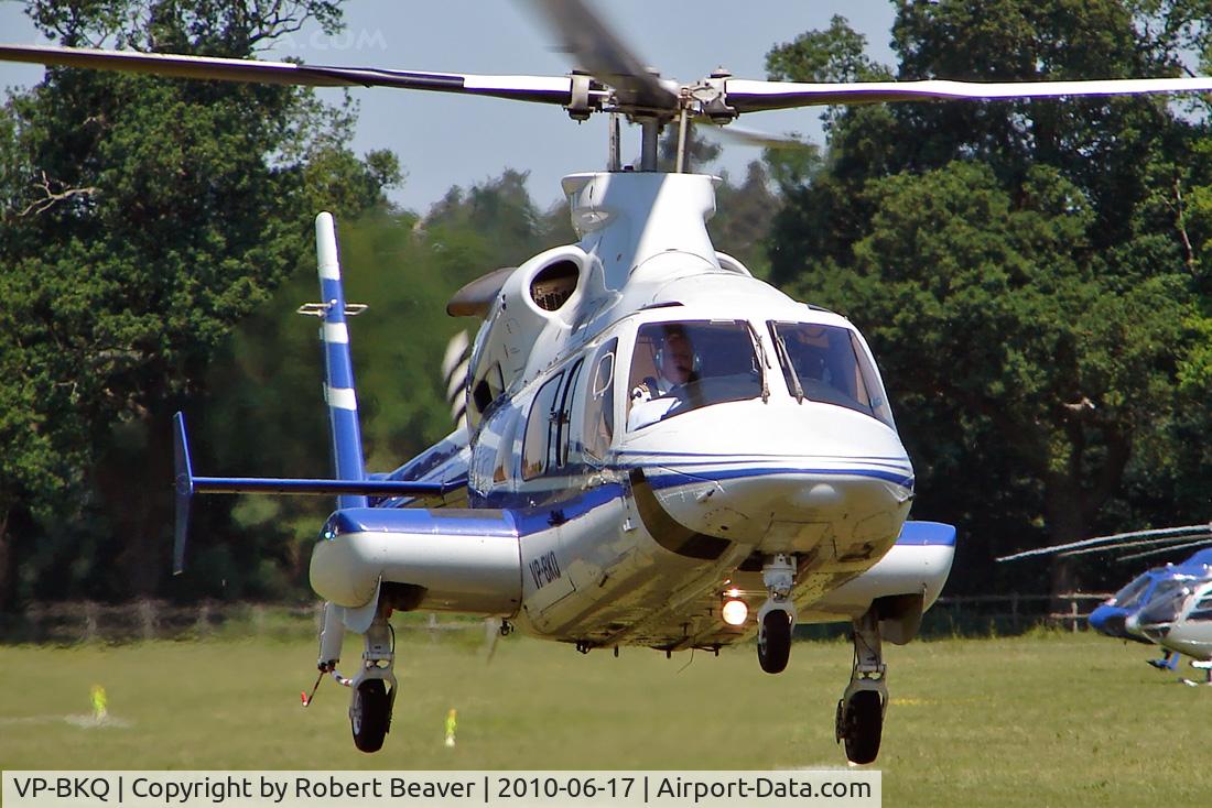 VP-BKQ, Bell 430 C/N 49008, Bell 430 at Ascot Racecourse Heliport