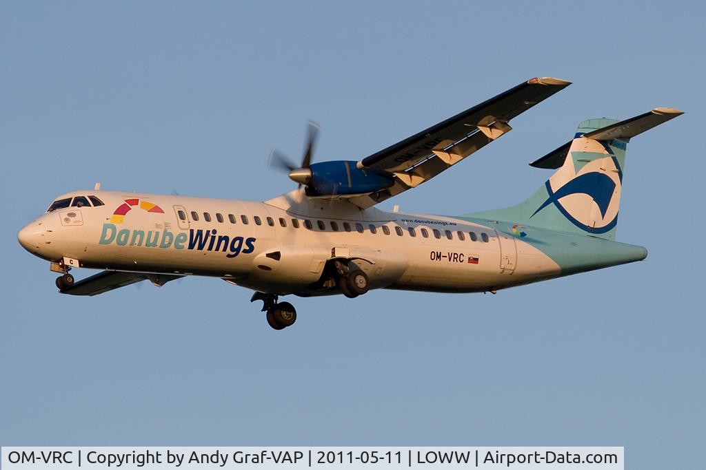 OM-VRC, 1992 ATR 72-202 C/N 307, Danubewings ATR72