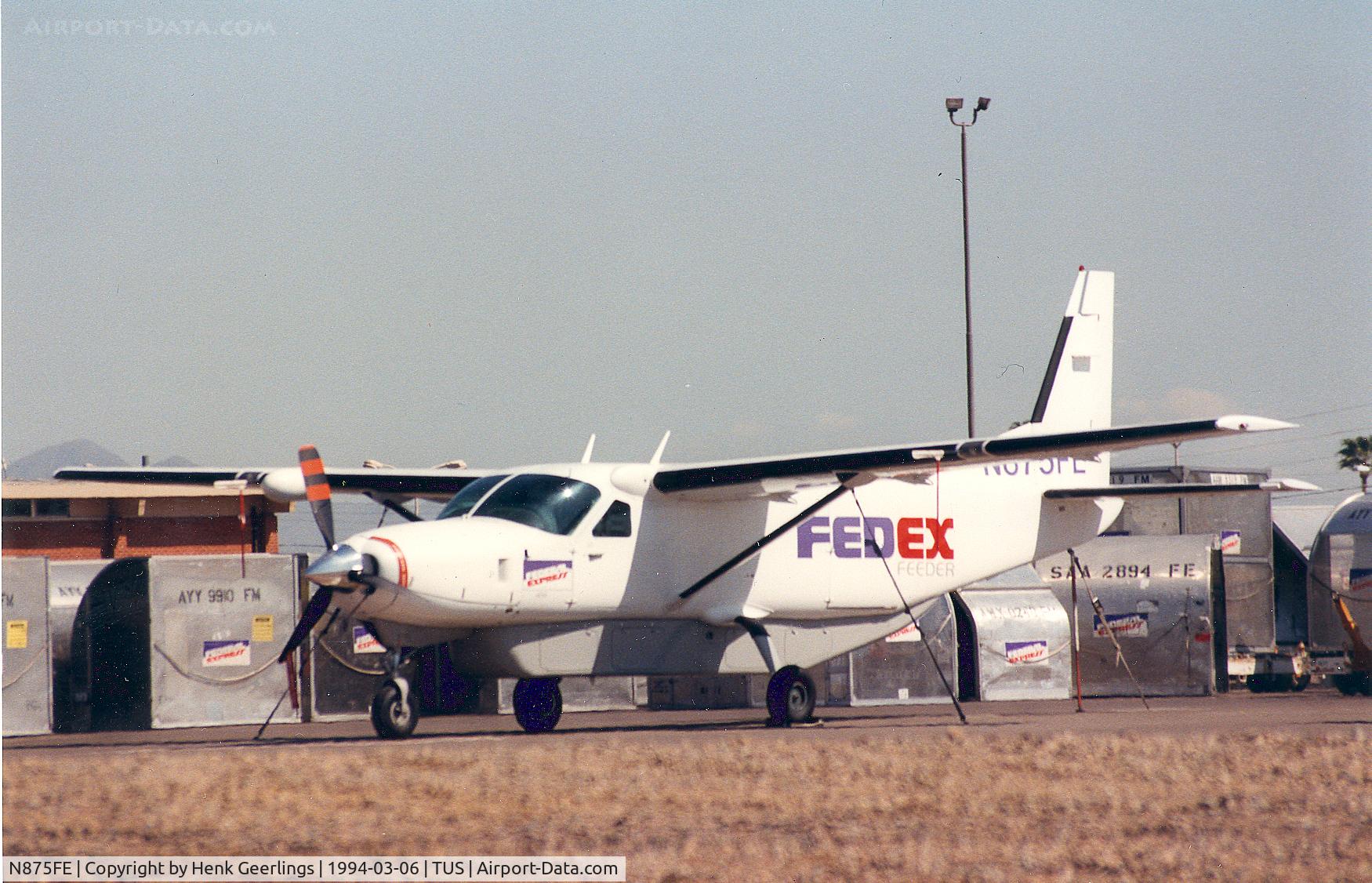 N875FE, 1990 Cessna 208B C/N 208B0206, Fedex , Super Cargo Master