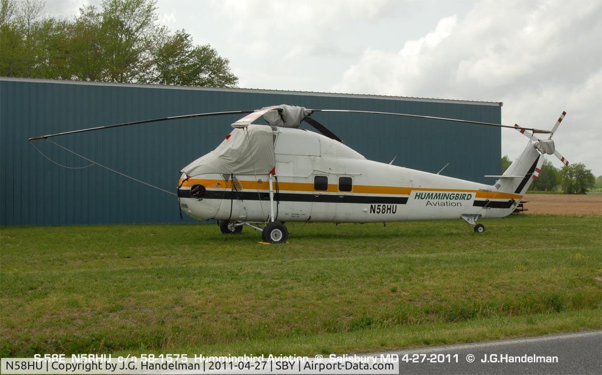 N58HU, 1963 Sikorsky S-58J C/N 58-1575, at Salisbury MD